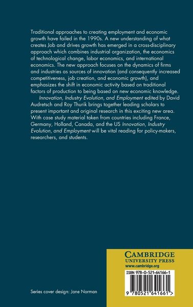 Produktbild: Innovation, Industry Evolution and Employment