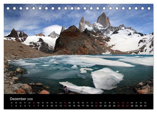 Produktbild: S&uuml;dpatagonien &ndash; das "Ende" der Welt (Tischkalender 2026 DIN A5 quer), CALVENDO Monatskalender