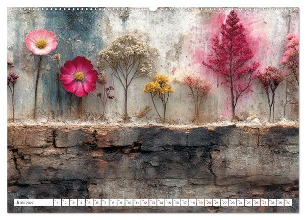 Produktbild: Blumen und Bl&auml;tter sind das sanfte L&auml;cheln der Natur. (hochwertiger Premium Wandkalender 2027 DIN A2 quer), Kunstdruck in Hochglanz