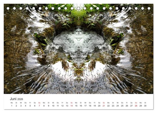 Produktbild: Spiegelwelten - Natur anders sehen (Tischkalender 2026 DIN A5 quer), CALVENDO Monatskalender