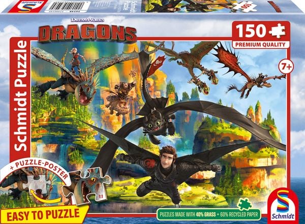 Produktbild: Dragons, Fliegende Drachen 150 Teile