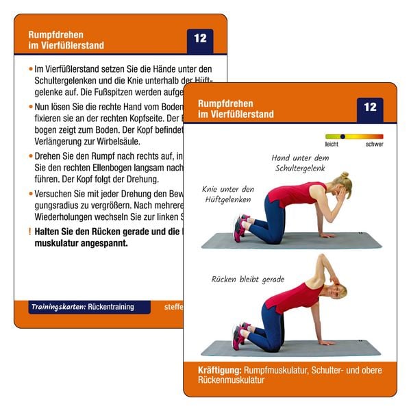 Produktbild: Trainingskarten: Funktionelles R&uuml;ckentraining