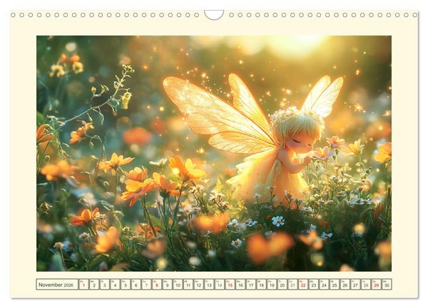 Produktbild: Zauberhaftes Elfenland. Die duftige Welt der Naturgeister (Wandkalender 2026 DIN A3 quer), CALVENDO Monatskalender
