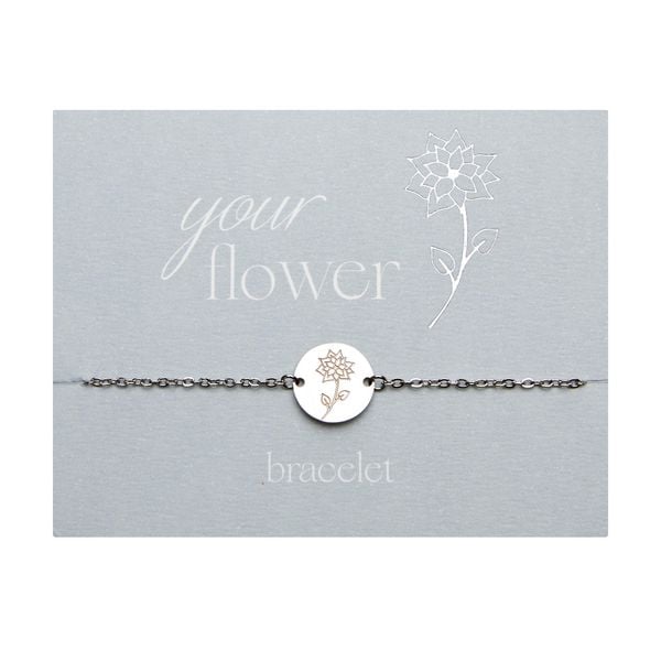 Armband - "Your Flower" Edelstahl - Weihnachtsstern kaufen