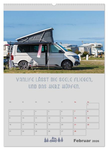 Produktbild: Vanlife - Hotel kann jeder! (Wandkalender 2026 DIN A2 hoch), CALVENDO Monatskalender
