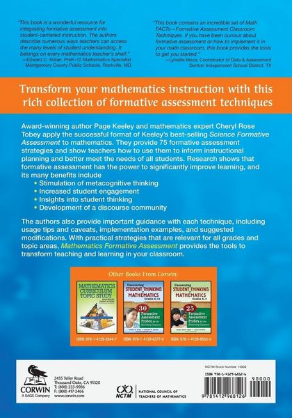 Produktbild: Mathematics Formative Assessment, Volume 1