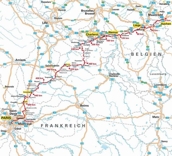 Produktbild: BVA ADFC Radreisef&uuml;hrer Eurovelo 3 Aachen - Paris