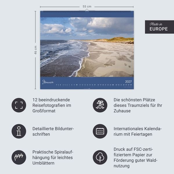 Produktbild: Nordsee Kalender 2027