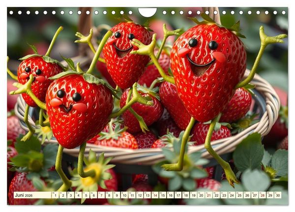 Produktbild: Tanzendes Obst und Gem&uuml;se (Wandkalender 2026 DIN A4 quer), CALVENDO Monatskalender