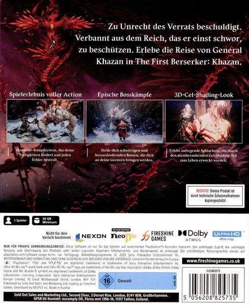 Produktbild: The First Berserker: Khazan