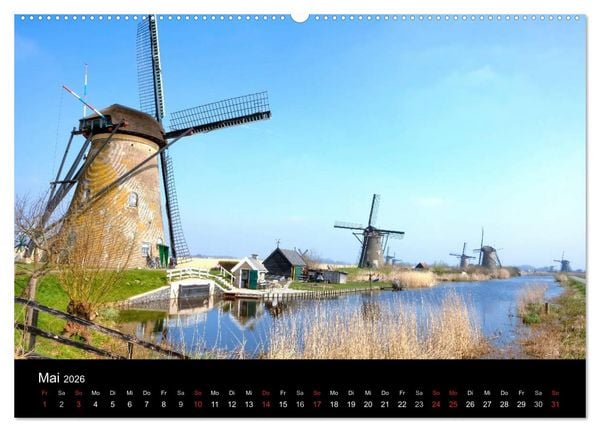 Produktbild: Die Niederlande (hochwertiger Premium Wandkalender 2026 DIN A2 quer), Kunstdruck in Hochglanz