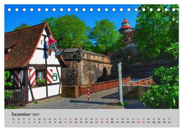 Produktbild: N&uuml;rnberg. Du bist so sch&ouml;n (Tischkalender 2027 DIN A5 quer), CALVENDO Monatskalender