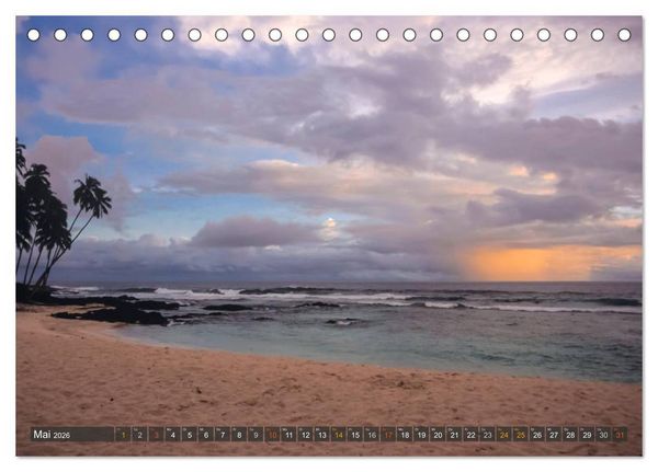 Produktbild: Samoa und Fidschi (Tischkalender 2026 DIN A5 quer), CALVENDO Monatskalender