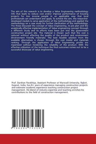 Produktbild: Application of Value Engineering in Construction Project