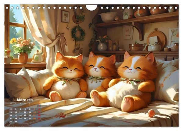 Produktbild: Kuscheliges & Knuddeliges (Wandkalender 2026 DIN A4 quer), CALVENDO Monatskalender