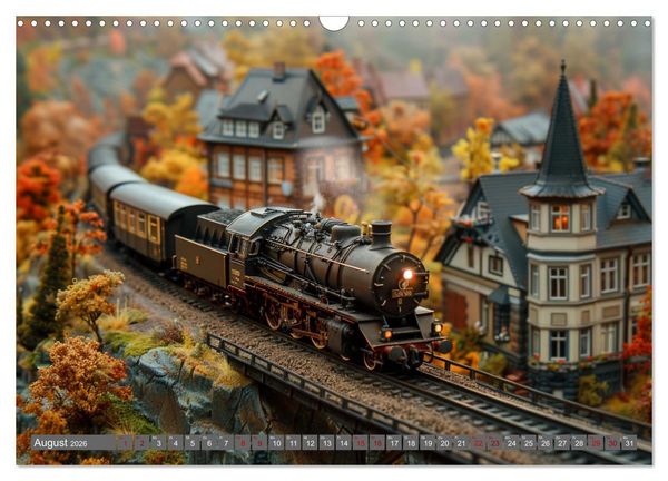 Produktbild: Modelleisenbahnen sind cool (Wandkalender 2026 DIN A3 quer), CALVENDO Monatskalender