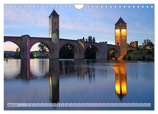 Produktbild: Villes d'Occitanie (Calendrier mural 2026 DIN A4 vertical), CALVENDO calendrier mensuel