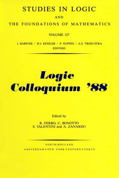 Produktbild: Logic Colloquium '88