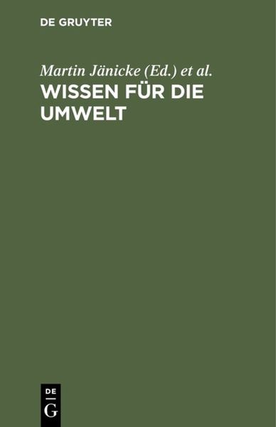 Produktbild: Wissen f&uuml;r die Umwelt