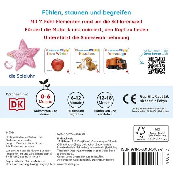 Produktbild: Erstes Lernen F&uuml;hl-Leporello. Schlaf sch&ouml;n!