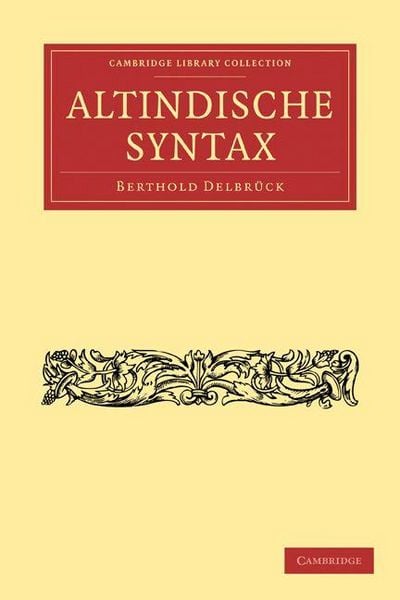 Produktbild: Altindische Syntax