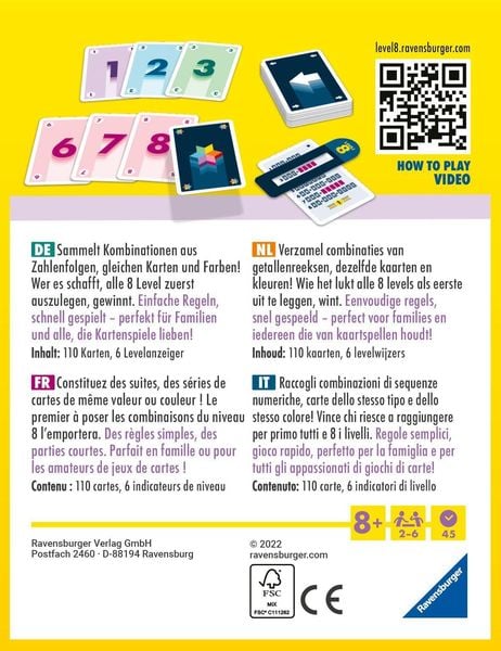 Produktbild: Level 8&reg; - Kartenspiel ab 8 Jahre