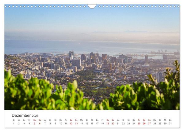 Produktbild: Kapstadt - Die bezaubernde Stadt am Kap der guten Hoffnung. (Wandkalender 2026 DIN A3 quer), CALVENDO Monatskalender