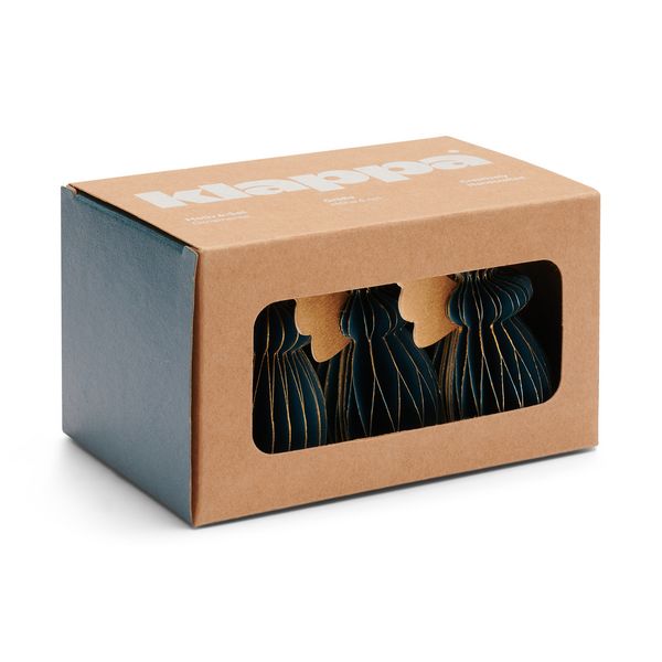 Produktbild: Engel 6er Set Wabendekor 6 cm "petrol"