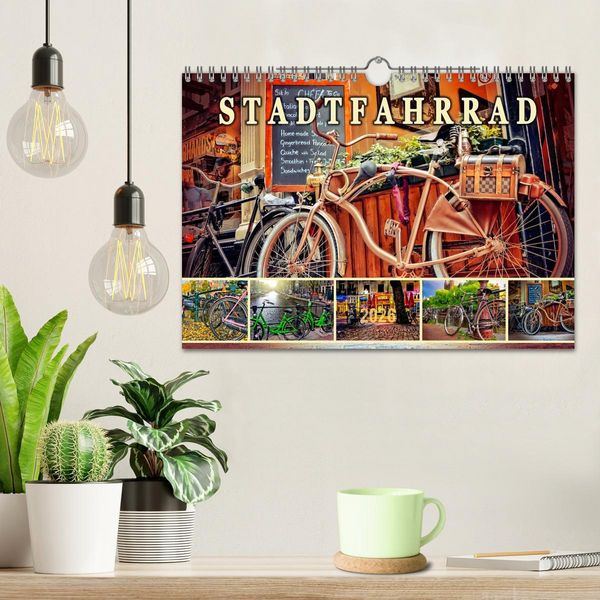 Produktbild: Stadtfahrrad (Wandkalender 2026 DIN A4 quer), CALVENDO Monatskalender