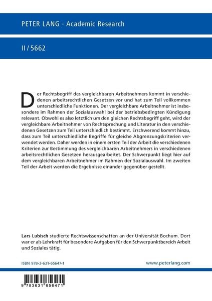 Produktbild: Der vergleichbare Arbeitnehmer im Arbeitsrecht