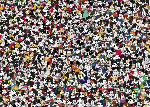 Produktbild: Erwachsenenpuzzle 1000 Teile - Disney Micky Maus - Challenge