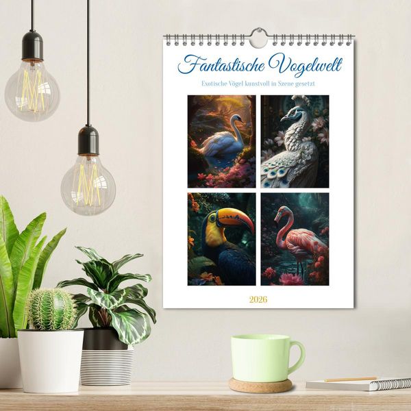 Produktbild: Fantastische Vogelwelt (Wandkalender 2026 DIN A4 hoch), CALVENDO Monatskalender