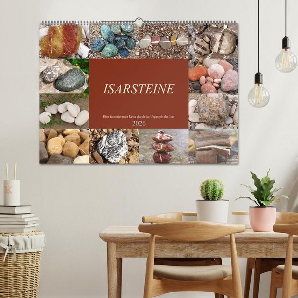 Produktbild: Isarsteine - Eine faszinierende Reise durch das Urgestein der Isar (Wandkalender 2026 DIN A2 quer), CALVENDO Monatskalender