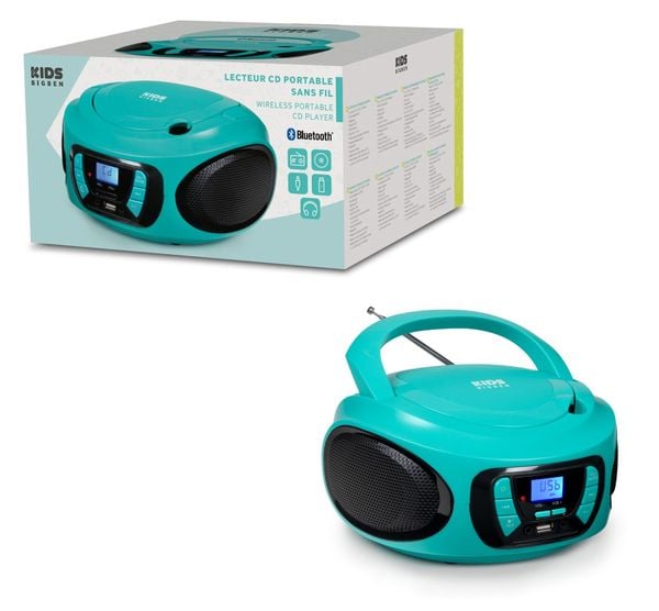 Produktbild: Tragbares CD/Radio CD62 USB/BT [blue]