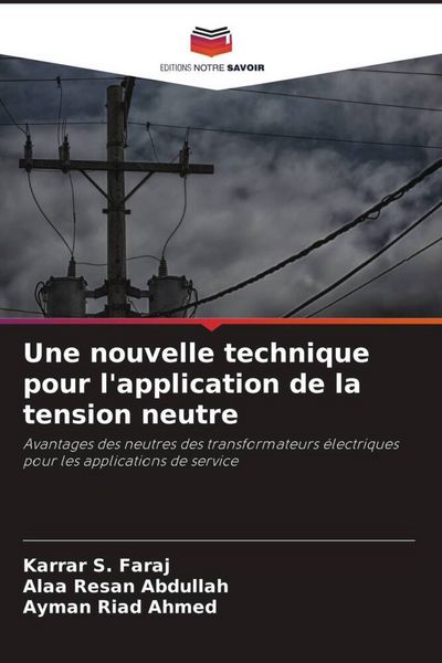 Produktbild: Une nouvelle technique pour l'application de la tension neutre