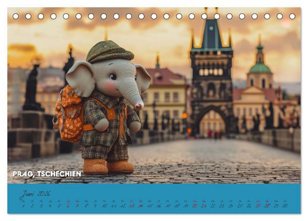 Produktbild: Die Mikrofanten auf Europareise (Tischkalender 2026 DIN A5 quer), CALVENDO Monatskalender