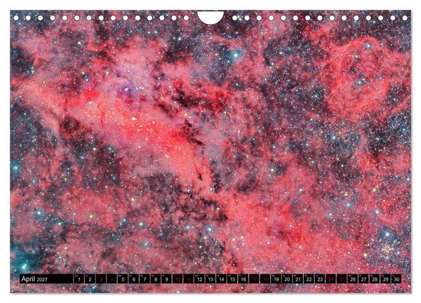 Produktbild: Farbiges Weltall (Wandkalender 2027 DIN A4 quer), CALVENDO Monatskalender