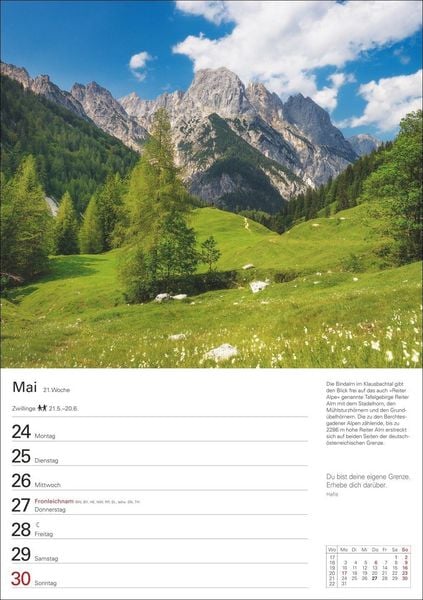 Produktbild: Berge Wochenplaner 2027 - 53 faszinierende Fotografien