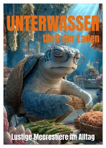 Produktbild: UNTERWASSER l&auml;uft der Laden - lustige Meerestiere im Alltag (Wandkalender 2026 DIN A3 hoch), CALVENDO Monatskalender