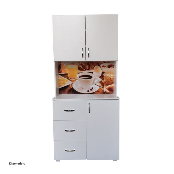 Produktbild: HTI-Living HTI-Living K&uuml;chenbuffet 3 Schubladen Blanca Bistro Wei&szlig;