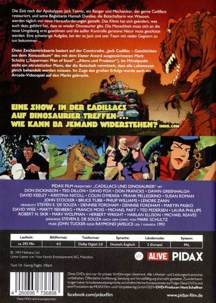 Produktbild: Cadillacs und Dinosaurier / Die komplette 13-teilige Serie nach den Comics von Mark Schultz (Pidax Animation) [2 DVDs]