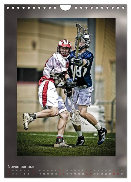 Produktbild: Teamsport - LACROSSE (Wandkalender 2026 DIN A4 hoch), CALVENDO Monatskalender