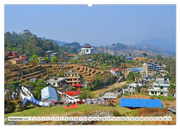 Produktbild: Das Kathmandutal (hochwertiger Premium Wandkalender 2027 DIN A2 quer), Kunstdruck in Hochglanz