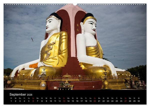 Produktbild: Myanmar 2026 (Wandkalender 2026 DIN A2 quer), CALVENDO Monatskalender