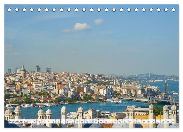 Produktbild: Istanbul - die quirlige Stadt auf zwei Kontinenten (Tischkalender 2026 DIN A5 quer), CALVENDO Monatskalender