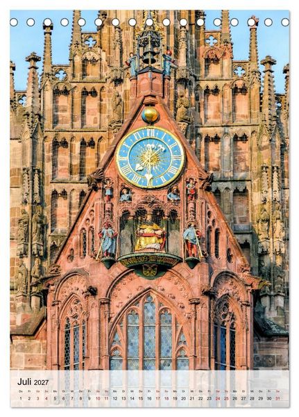 Produktbild: N&uuml;rnberg in Hochformat (Tischkalender 2027 DIN A5 hoch), CALVENDO Monatskalender