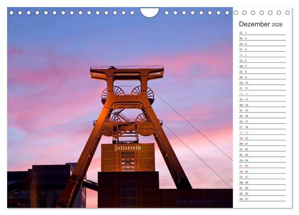 Produktbild: Auf der Route der Industriekultur (Wandkalender 2026 DIN A4 quer), CALVENDO Monatskalender