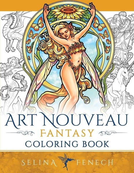Produktbild: Art Nouveau Fantasy Coloring Book