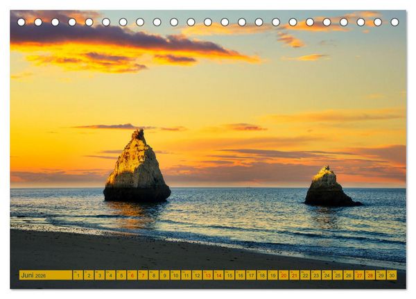 Produktbild: Algarve pur (Tischkalender 2026 DIN A5 quer), CALVENDO Monatskalender
