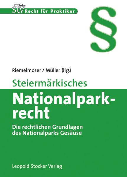 Produktbild: Steierm&auml;rkisches Nationalparkrecht